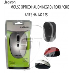 MOUSE INALAMBRICO HALION ARIES HA- M2125 NEGRO