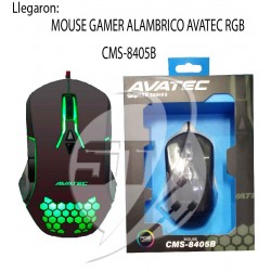 MOUSE GAMER ALAMBRICA AVATEC CMS-8405B USB LED RGB