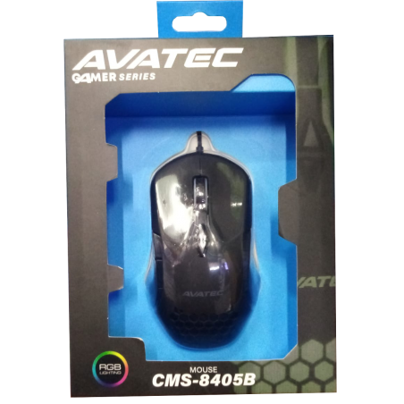 MOUSE GAMER ALAMBRICA AVATEC CMS-8405B USB LED RGB