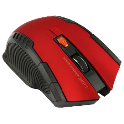 MOUSE OPTICO ALAMBRICO SIMPLE COLOR ROJO