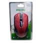 MOUSE OPTICO ALAMBRICO SIMPLE COLOR ROJO