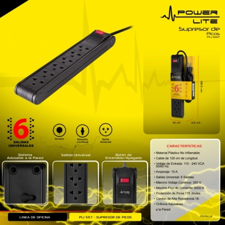 SUPRESOR DE PICOS POWER LITE - PLI 557