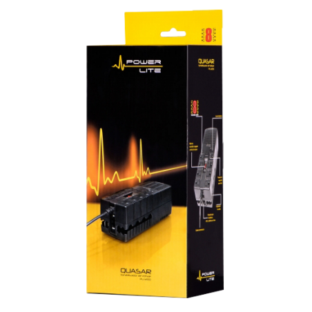 ESTABILIZADOR DE CORRIENTE POWER LITE QUASAR - PLI 1200 8 SALIDAS