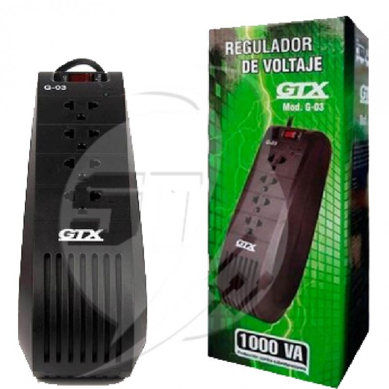 ESTABILIZADOR 4 SALIDAS GTX G-03 1000VA
