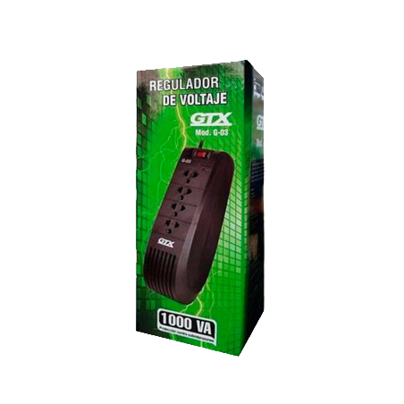 ESTABILIZADOR 4 SALIDAS GTX G-03 1000VA