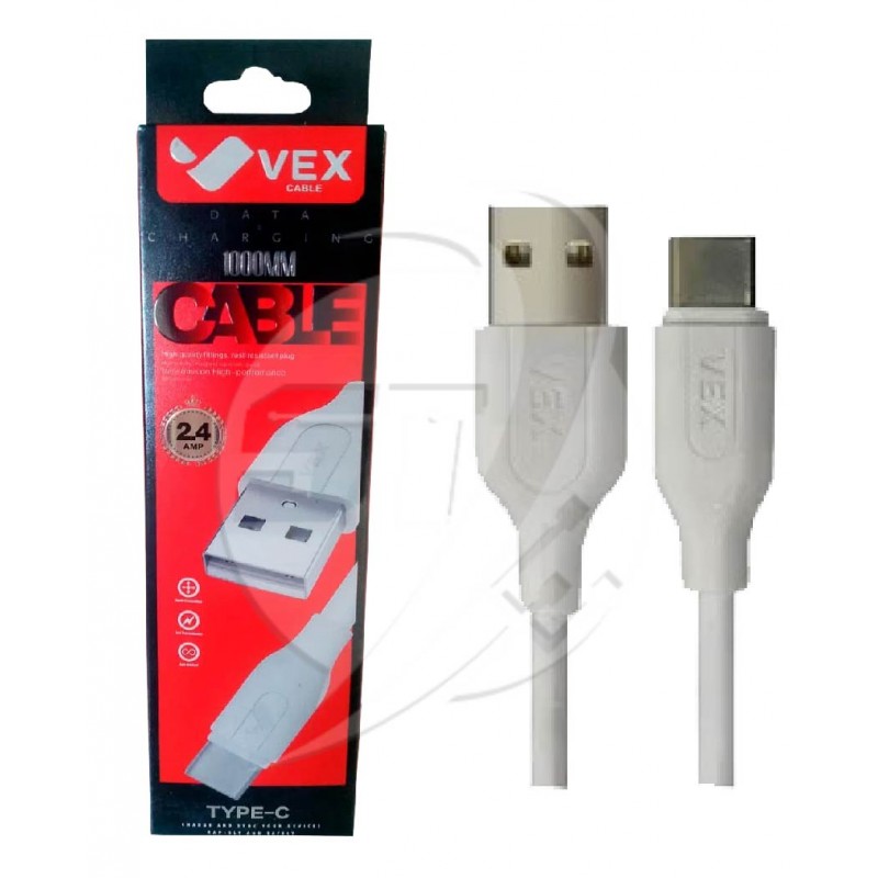 CABLE DE CELULAR VEX  VXUC.143.13 TIPO C 2.4A 1 METRO