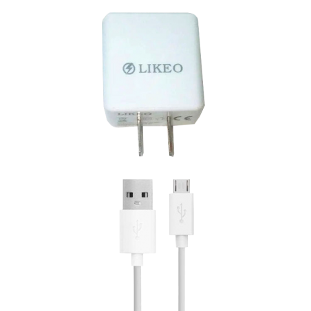 CARGADOR DE CELULAR LIKEO V8 3.4A SMART CARGA RAPIDO