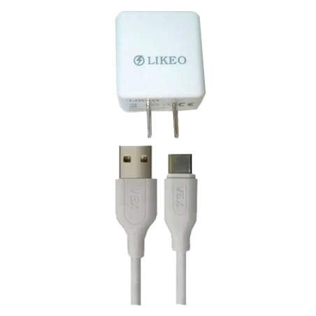 CARGADOR LIKEO TIPO C 3.4A  SMART CHARGER DE CELULAR