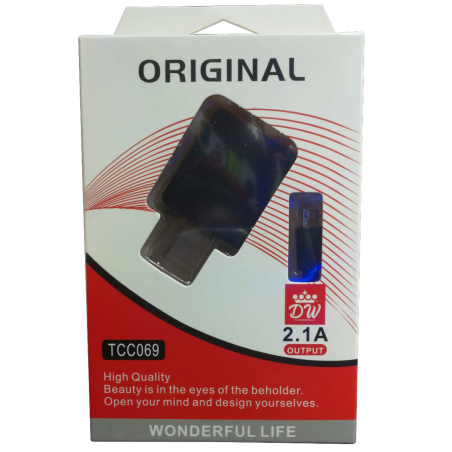 CARGADOR DE CELULAR DW ETA-U90EWE  MODELO HUAWEI V8 2.1A