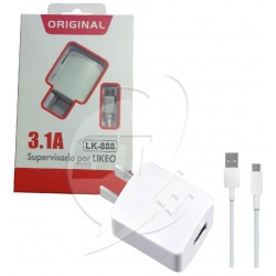 CARGADOR DE CELULAR  LIKEO LK-888 MODELO HUAWEI 3.1A