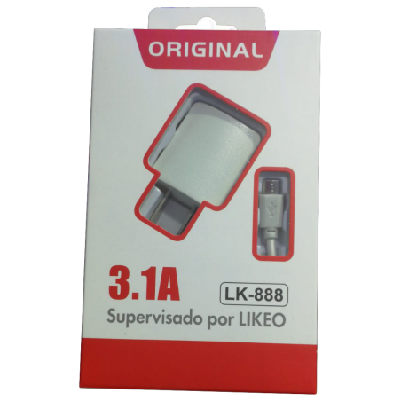 CARGADOR DE CELULAR  LIKEO LK-888 MODELO HUAWEI 3.1A