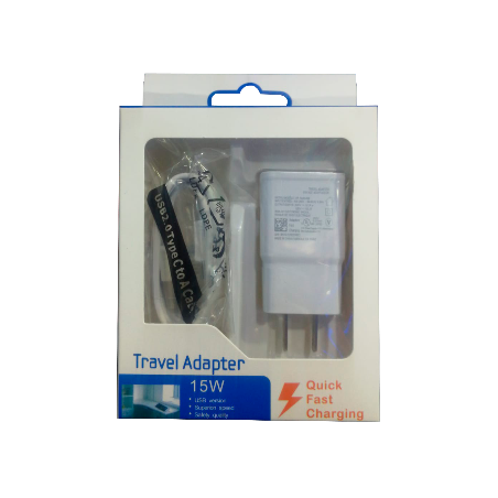 CARGADOR DE CELULAR MODELO SAMSUNG TIPO C TRAVEL  2A