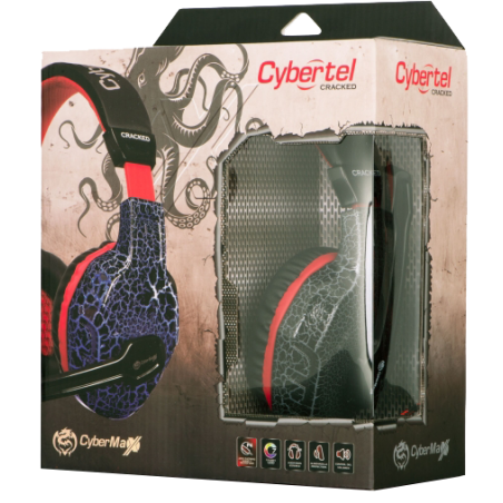 AUDIFONO GAMER CYBERTEL CRACKED CYB HG 500LP4 RGB