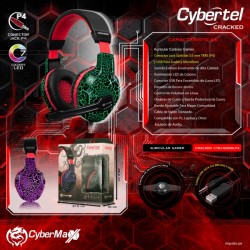 AUDIFONO GAMER CYBERTEL CRACKED CYB HG 500LP4 RGB