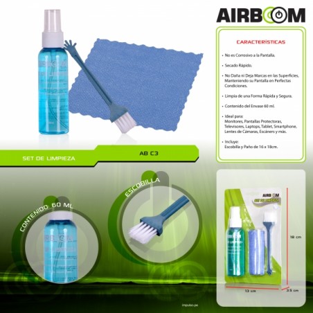 KIT DE LIMPIEZA AIRBOOM  AB C3 60ML CARTON BLISTER