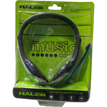 AUDIFONO HALION T-50 DE PC CON MICROFONO
