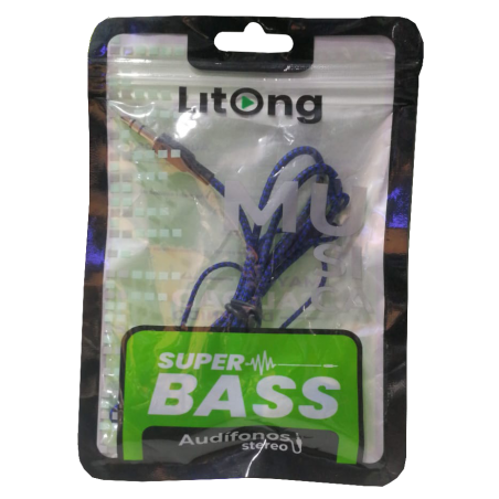 AUDIFONO SIMPLE LITONG  EN BOLSA SIN MICROFONO