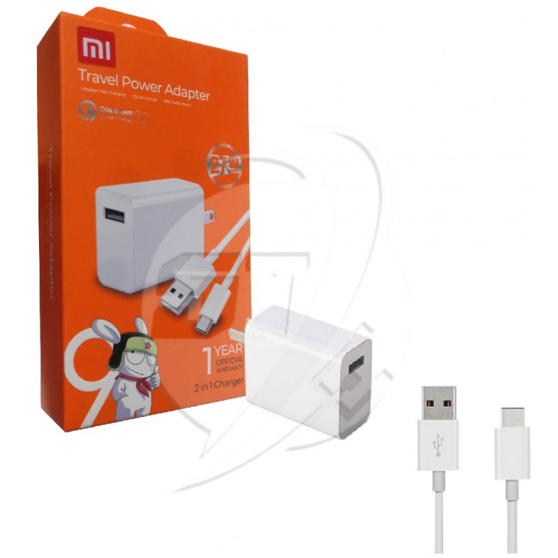 Cargador Xiaomi Carga Rápida 3.0 Tipo C