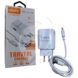CARGADOR DE CELULAR LIDIMI LD-T9969T/KD5 CARGA RAPIDA TIPO C 5.1A