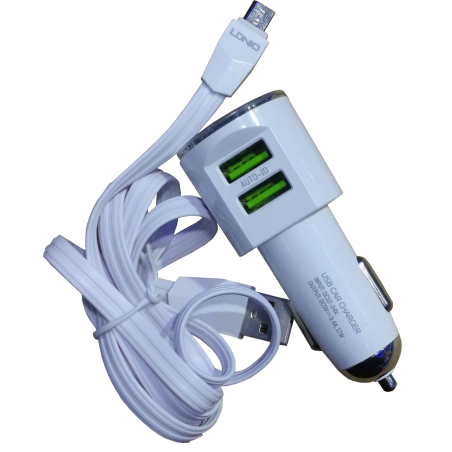 CARGADOR CIGARRERA DE CARRO PARA CELULAR LDNIO DL-C29 3.4A V8