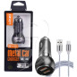 CARGADOR CIGARRERA DE CARRO LDNIO C503Q METAL V8