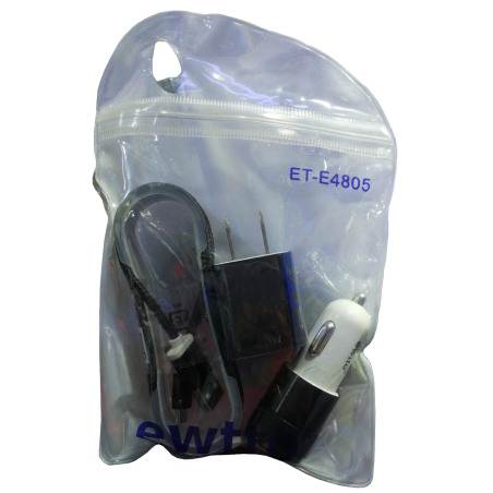 CARGADOR CIGARRERA DE CARRO 3 EN 1 EWTTO ET-E4805
