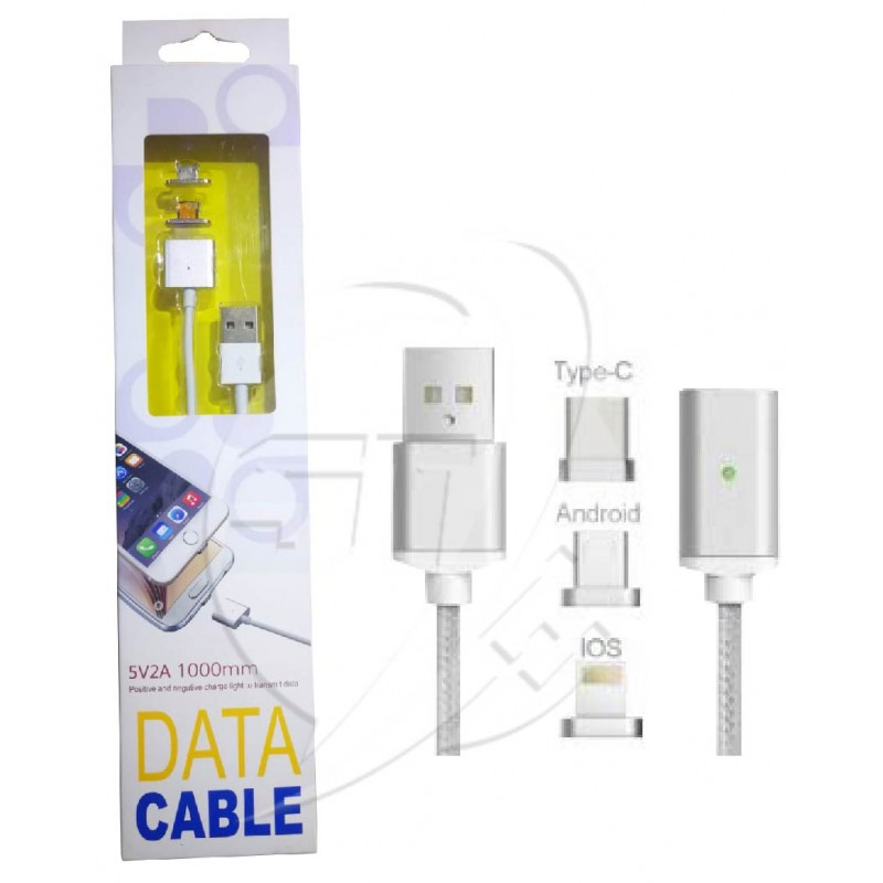 CABLE DE CELULAR MAGNETICO DATA CABLE 5V 2A V8, LIGHTNING CABLE DE CELULAR MAGNETICO DATA CABLE 5V 2A V8, LIGHTNING