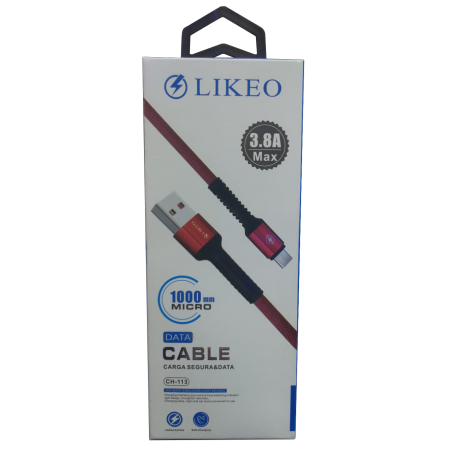 CABLE DE CELULAR LIKEO CH-113A  V8 3.8A