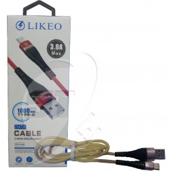 CABLE DE CELULAR LIKEO CH-112A  TIPO C 3.8A