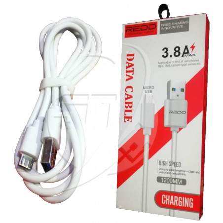 CABLE DE CELULAR REDD RD-16 V8 3.8A 120CM