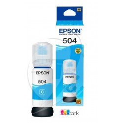 TINTA DE IMPRESORA EPSON 504 CYAN ORIGINAL 70 ML