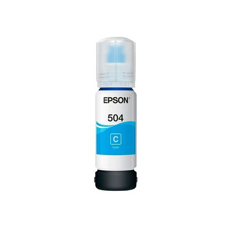 TINTA DE IMPRESORA EPSON 504 CYAN ORIGINAL 70 ML
