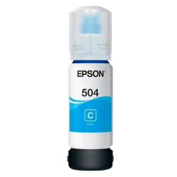 TINTA DE IMPRESORA EPSON 504 CYAN ORIGINAL 70 ML