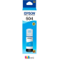 TINTA DE IMPRESORA EPSON 504 CYAN ORIGINAL 70 ML TINTA DE IMPRESORA EPSON 504 CYAN ORIGINAL 70 ML