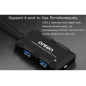 HUB TIPO C A USB 3.0 ONTEN OTN-U9102B 4 PUERTOS