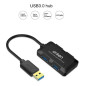 Hub Usb 3.0 De 4 Puertos Onten OTN-8102B Negro
