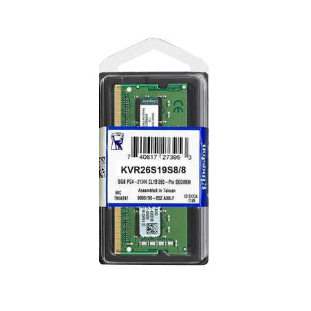 MEMORIA RAM KINGSTON KVR26S19S-8GB DDR4 PC4 2666 8GB PARA LAPTOP