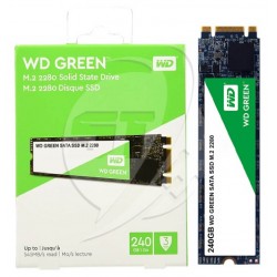 Unidad SSD estado solido Western Digital WD Green, 240GB, M.2 2280, SATA 6.0 Gbps.