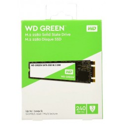 Unidad SSD estado solido Western Digital WD Green, 240GB, M.2 2280, SATA 6.0 Gbps.