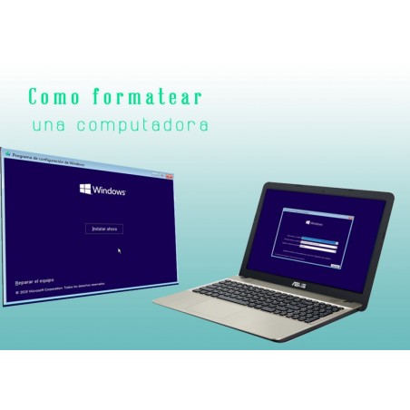 Formateo instalación de sistema operativo Windows y programas básicos