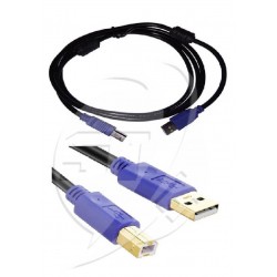 CABLE USB  DE IMPRESORA 1.8 METROS 2.0 CON FILTRO COLOR AZUL Y MORADO