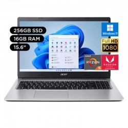 Laptop Acer 15.6" FHD Amd Ryzen 5 16GB 256GB SSD - A315-23-R9KQ