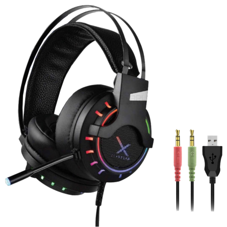 AUDIFONO GAMER AVATEC CHS-3066B  RGB PARA PC