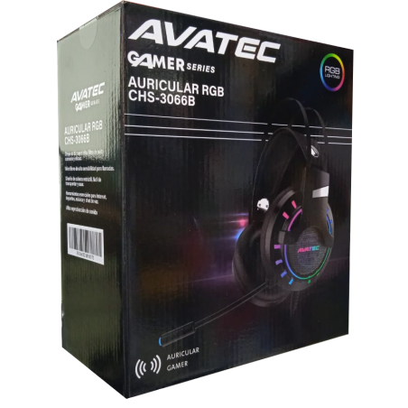 AUDIFONO GAMER AVATEC CHS-3066B  RGB PARA PC