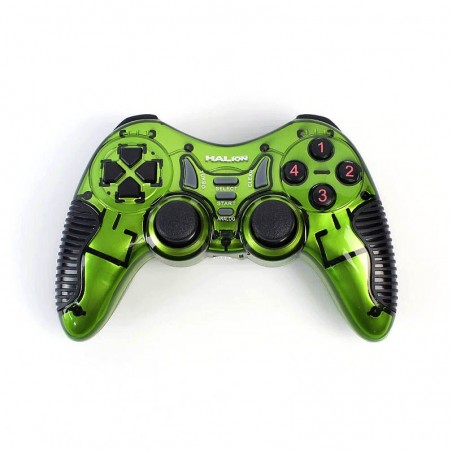 MANDO O GAME PAD HALION HA-8011 INALAMBRICO VERDE / ROJO