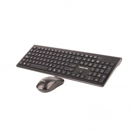 KIT TECLADO + MOUSE INALAMBRICO HALION HA-K210W