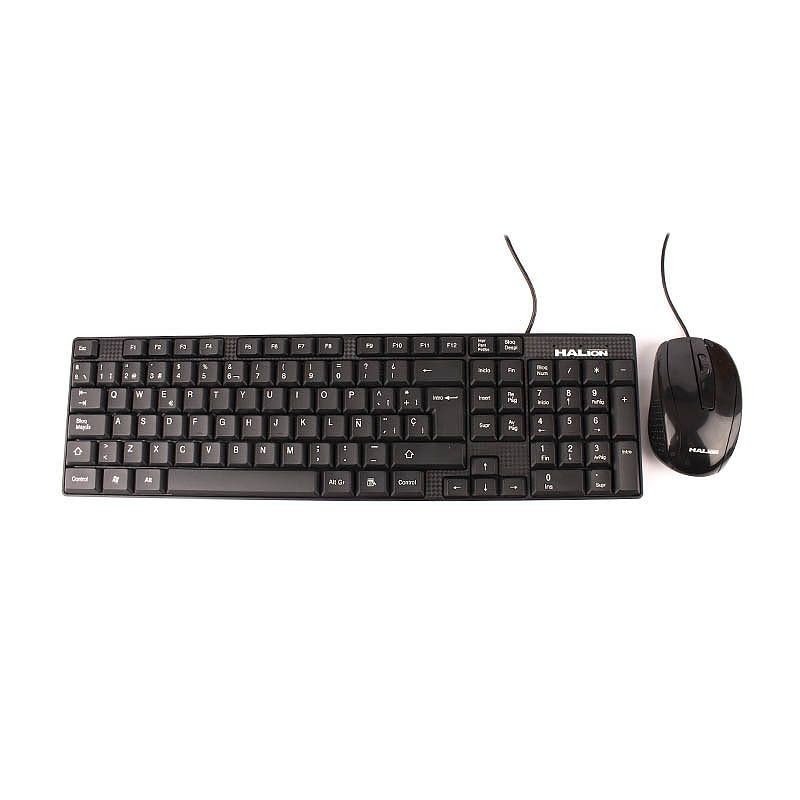KIT TECLADO + MOUSE USB HALION HA-K651C KIT TECLADO + MOUSE USB HALION HA-K651C