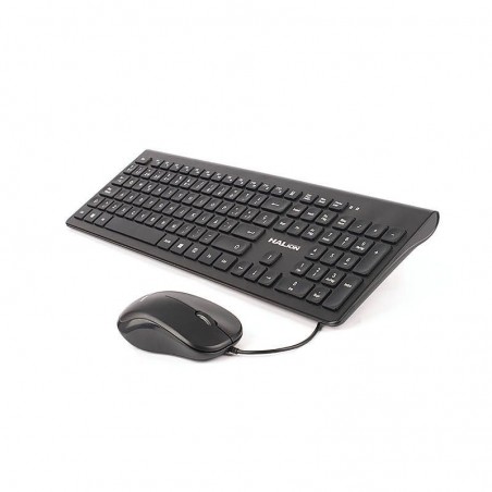 KIT TECLADO MULTIMEDIA MOUSE USB HALION HA-K205C