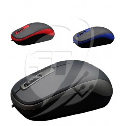 MOUSE OPTICO IBLUE XMK-180 V2 ROJO / GRIS / AZUL CON NEGRO