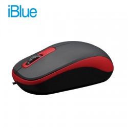 MOUSE OPTICO IBLUE XMK-180 V2 ROJO / GRIS / AZUL CON NEGRO